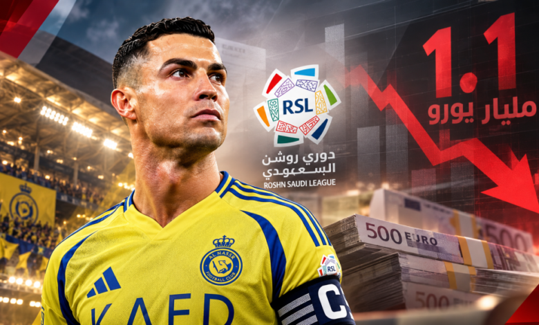 1.1 مليار يورو فاتورة رواتب لاعبي دوري روشن.. ورونالدو يستحوذ على 23.9%