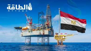 إنتاج مصر من الغاز
