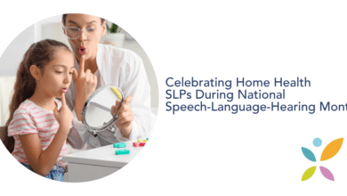 الاحتفال ببرامج الصحة المنزلية (SLPs) خلال الشهر الوطني لسماع النطق واللغة