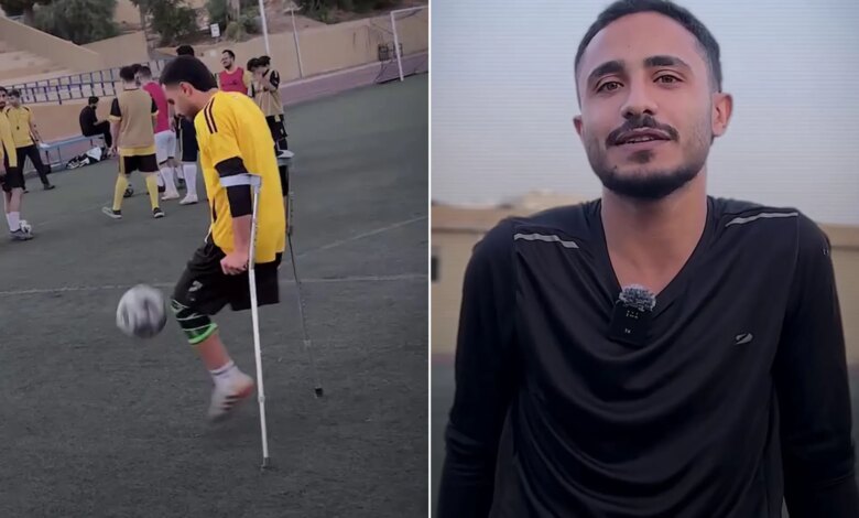 السرطان أوقف مسيرته لاعبا ولم ينهِ شغفه.. مهند صندوقة يفتح باب كرة القدم للمبتورين الأردنيين | رياضة