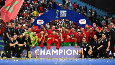 بالفيديو.. المغرب يكتسح أنغولا ويحكم قبضته على عرش الصالات الأفريقية | رياضة