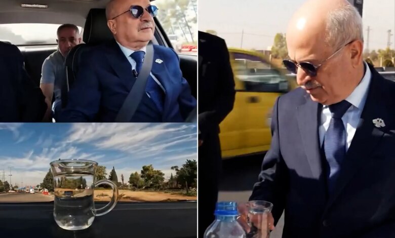 "بكوب ماء على الطريقة اليابانية".. وزير النقل السوري يختبر طريق مطار دمشق | أخبار