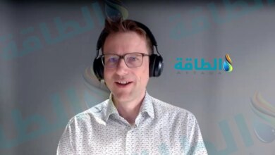 المتخصص في شركة TMT سايمون بانسارت خلال ندوة افتراضية حول تحديات تصنيع شفرات توربينات الرياح