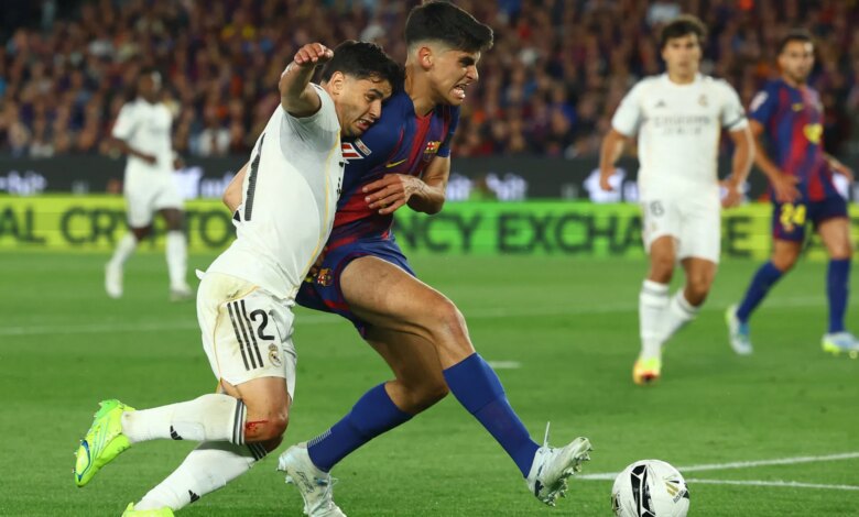 موعد مباراة برشلونة وريال مدريد في الدوري الإسباني 2026-2027 والقنوات الناقلة والتشكيل المتوقع | رياضة