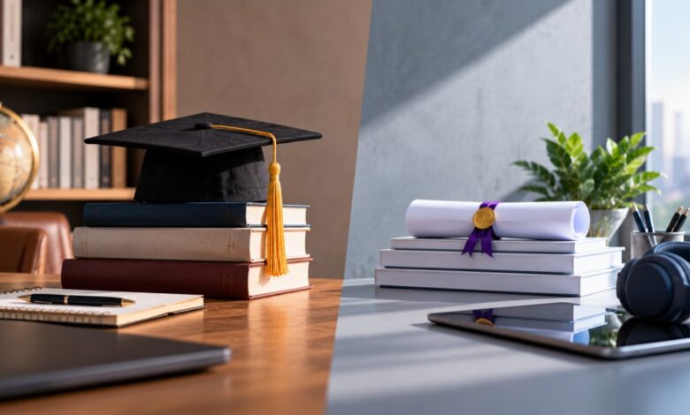 هل ماجستير إدارة الأعمال التنفيذية أفضل من الشهادة؟ مقارنة عملية